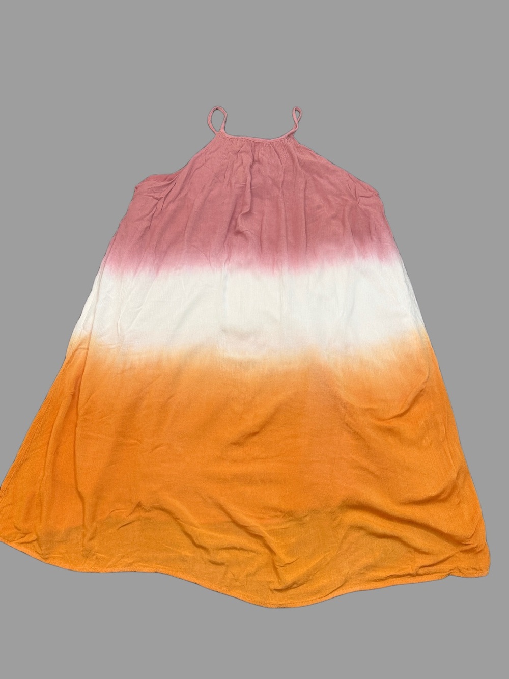 Altar'd State Pink White Orange Ombre Sundress
